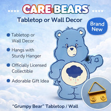 Care Bears Grumpy Bear Classic Pin Badge / Wall Art Decor Idea Nuova Brand New