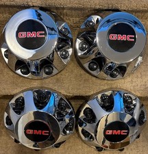 New 4pcs. Wheel Caps for 2011~Current Sierra 3500HD 17" Stainless Steel Dually
