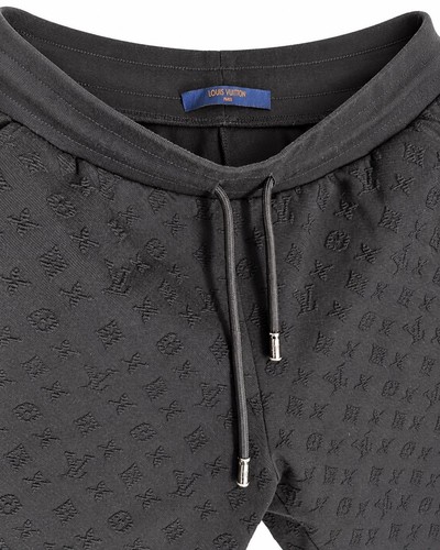 Louis Vuitton, Louis Vuitton Men’s Black Monogram Jacquard Shorts Size L Made in Italy