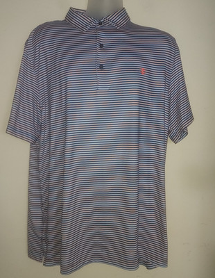 Izod Men's Golf Polo XLT Short Sleeve Shirt Stretch Performance Multi Striped