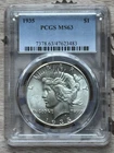 1935 Peace Silver Dollar PCGS MS 63