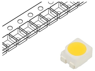 2X OSM5CVS3C1A LED warmweiß SMD 3528,PLCC4 32-35lm 2700-3000(typ)-3300K OPTOSUPP