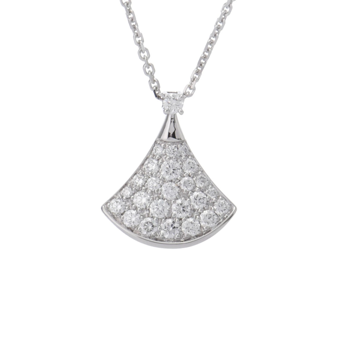 BVLGARI DIVAS' DREAM Pave Necklace Diamond 750WG P0083777