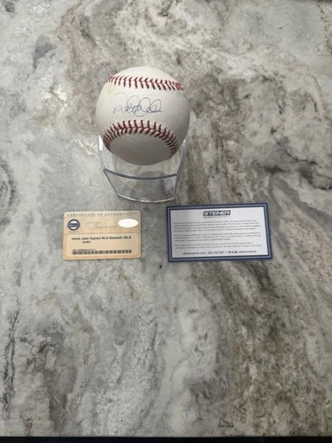 Derek Jeter Autographed Signed OML Baseball NY Yankees Auto MLB/Stenier COA