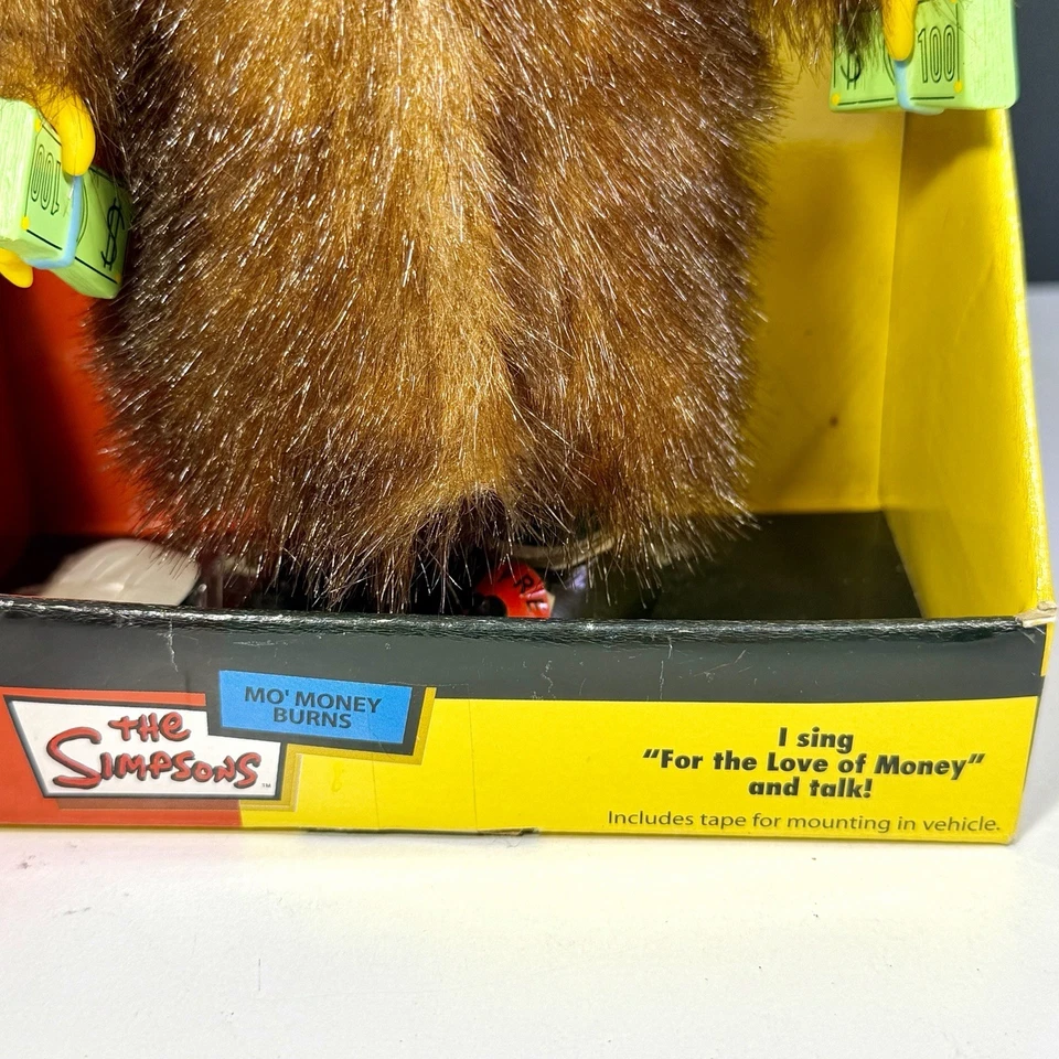The Simpsons Mr. Burns Mo Money Figure Doll Animated Singing Gemmy 2003 NEW BOX - Image 4 of 4