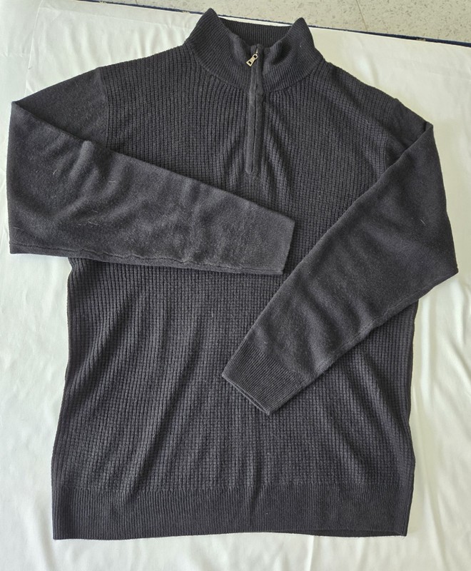 Original Weatherproof Vintage Mens XL Long Sleeve Pullover Quarter Zip Sweater