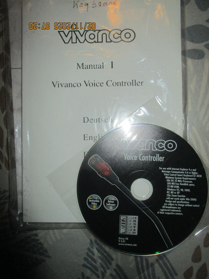 Vivanco TASTATUR Sprachgesteuert PS/2 WINDOWS PCs mit Anleitung - Bild 2 von 4