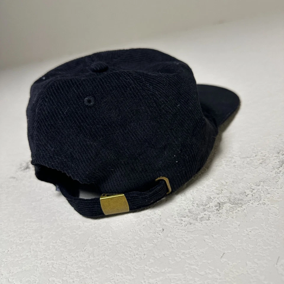 Boné streetwear ajustável logotipo fantasma preto veludo golfinho rosa Y2K - Imagem 3 de 4