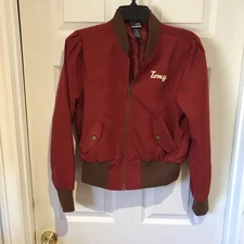 Tony Stark Industries Red, Maroon Bomber jacket Size Medium Limited Edition