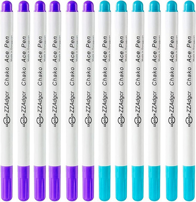 12 Pcs Disappearing Ink Pen Water Soluble Pens Fabric Markers Pens for Sewing Ar