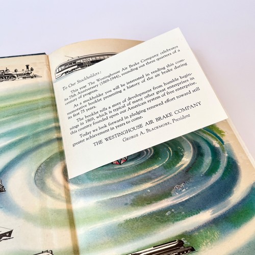 1944 Westinghouse Air Brake Company 75th Anniversary Hardcover Book - Picture 7 of 10