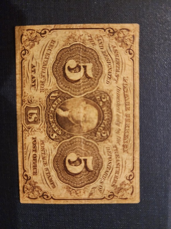 1862-63 1st ISSUE 5c CRISP XF Fractional POSTAGE Currency!