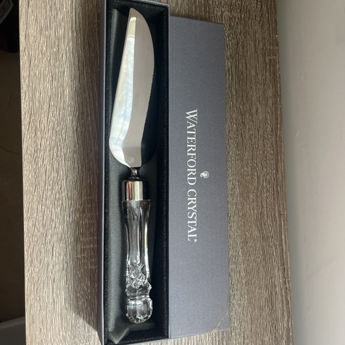 Waterford Crystal Lismore Offset Cake Server 12” w/ Original Box READ