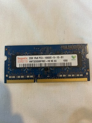 1 x 2GB  2 GB SK Hynix 1Rx8 PC3-10600S LAPTOP RAM MEMORY