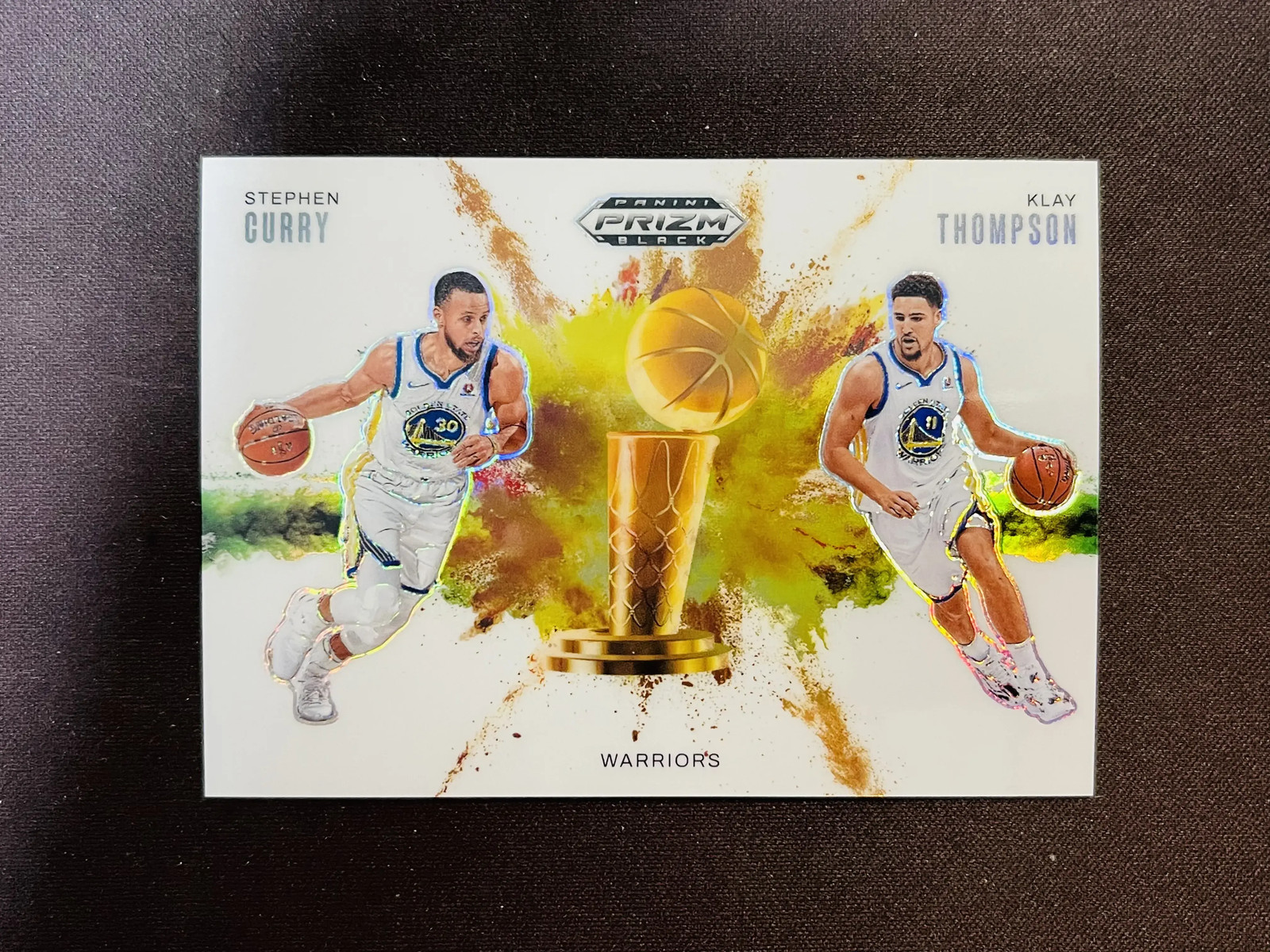 2024-25 Panini Prizm Black Color Blast #17 Stephen Curry Klay Thompson SSP LT001