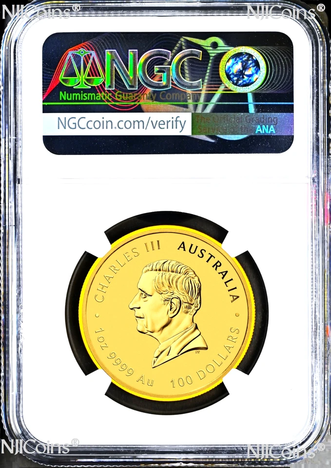 2026 Australia Bullion GOLD $100 Lunar Year of the Horse NGC MS70 1oz Coin FR - Image 2 of 2