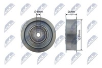 NTY Spannrolle, Keilrippenriemen RNK-ME-052 FüR MERCEDES-BENZ