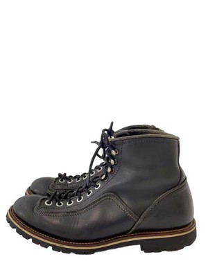 靴 LONE WOLF BOOTS Lone Wolf Boots Lace Up Boots Blk Leather Leather Wear Reduced