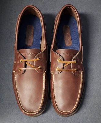 Mens 13D Leather Loafer Vntg Ralph Lauren Polo Sport Brown  display picture 3