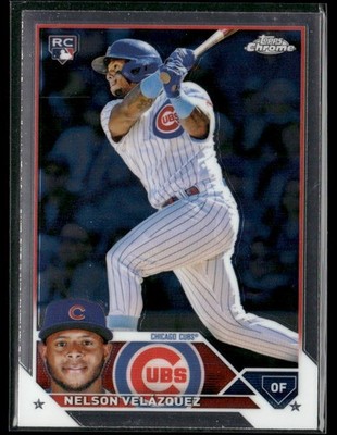 Nelson Velázquez 2023 Topps Chrome #82 Rookie Chicago Cubs