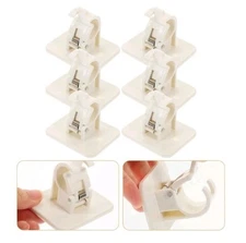 10pcs Punch Free Curtain Rods Hooks Curtain Hangers Nail Free Curtain Rod Hooks