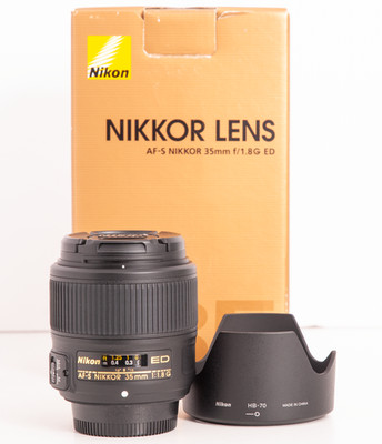 Nikon AF-S Nikkor 35mm f/1.8 G ED Objektiv *Exc+ FX Vollformat Sharp Prime Lens