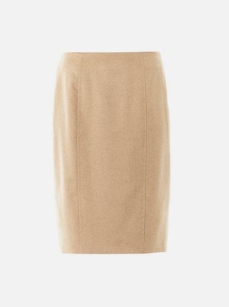 Women Max Mara Skirt Beige Wool 36 / S / 44