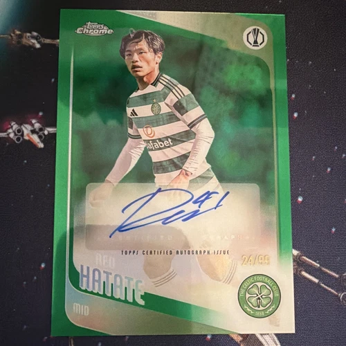 2025-26 Topps Chrome UEFA Club Competitions Reo Hatate Celtic Auto /99 #CA-HA