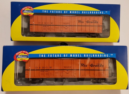 2 Athearn #88155 #88156 Rio Grande D&RGW N.A.C.C. Trenes a escala Ho vagones de 50' | Condition: New