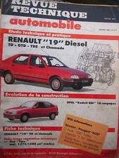 Renault 19 R19 Diesel TD GTD TDE : revue technique RTA 511