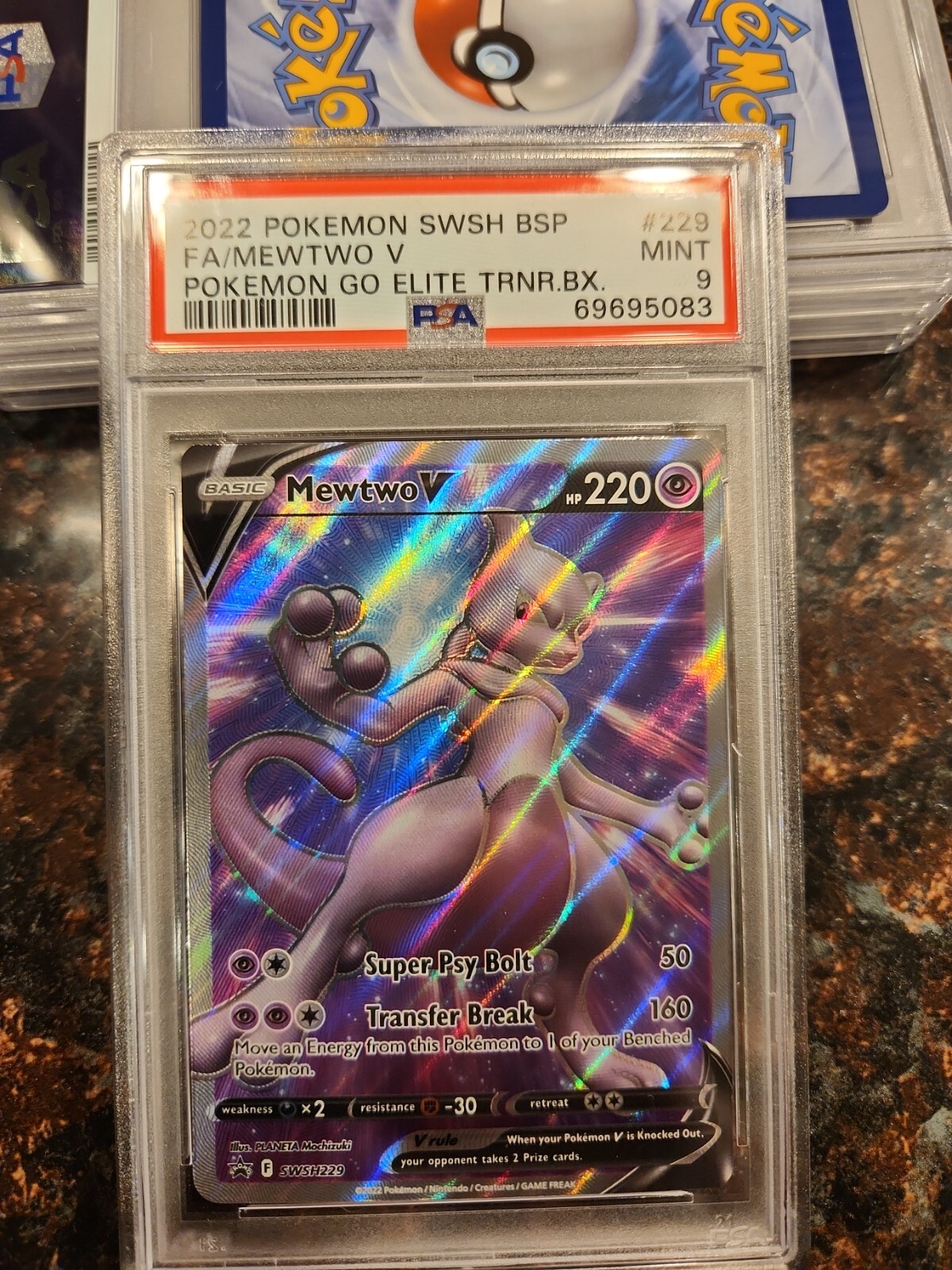 *IN HAND** MEWTWO POKEMON GO TCG FULL ART PROMO ETB SWSH229 SEALED