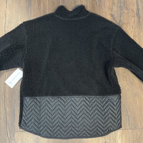 NEW Athleta Power Of She Black 1/3 Snap Cozy Sherpa Size XL Retail $150 - Picture 6 of 6