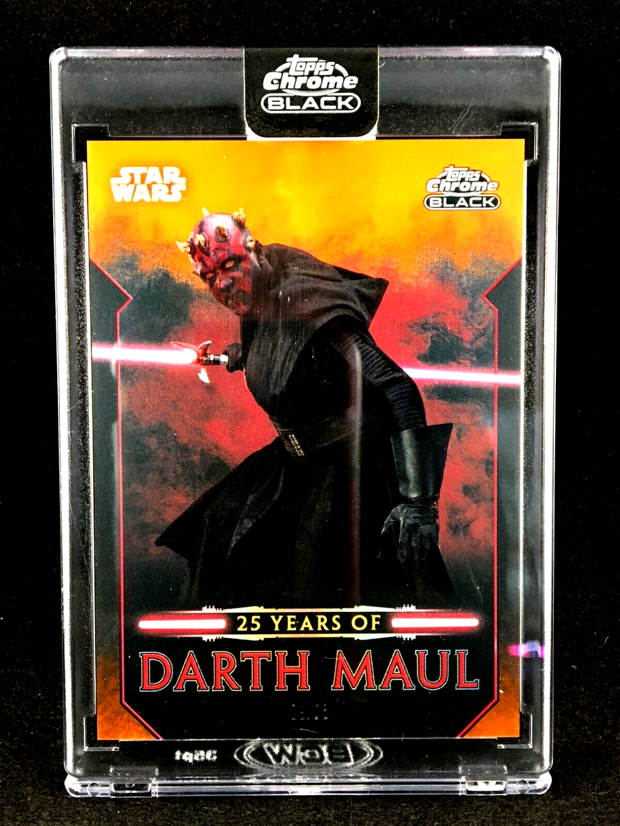 【25枚コンプリート】Star Wars 50周年記念カード topps 2024 Topps Chrome Black Star Wars 25 Years of DARTH MAUL