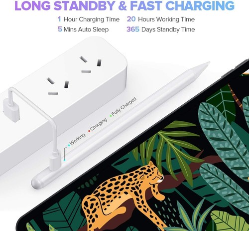 Lápiz lápiz óptico activo pantalla táctil iPad para iPad (2018-2020) y dibujo profesional - Imagen 6 de 7