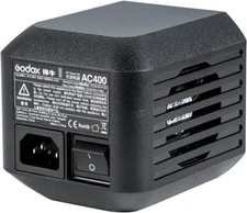 Godox AC400 AC Power Adapter for AD400Pro Flash | 100-240 V Mains Unit, Fan-Cool