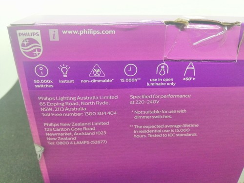 6pcs X 4.6W GU10 Philips Cool White 4000K LED Lamp bulb RRP $180 - Picture 6 of 6
