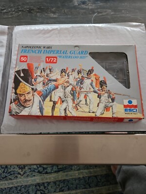 Esci #214 French Imperial Guard Soldiers 1/72 Scale 50 Figures Gray MIB