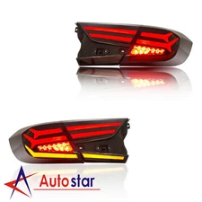 Smoke Red LED Rear Lamps Assembly Tail Lights Fit For Honda Accord 2018 2019