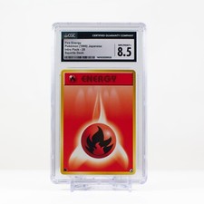 Pokémon Fire Energy #28 Japanese Intro Pack - Squirtle Deck - CGC 8.5 