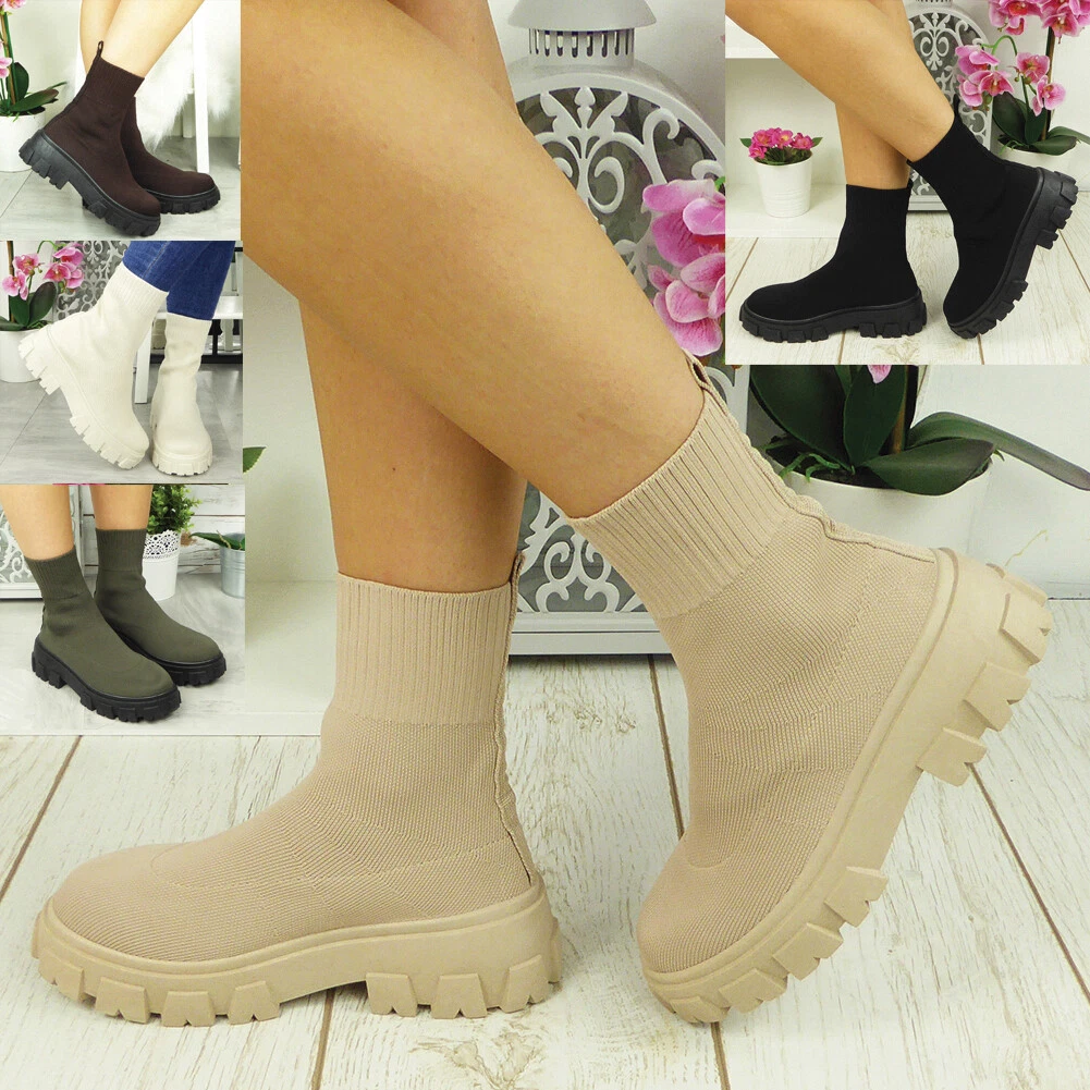 Ladies sock ankle boots sale