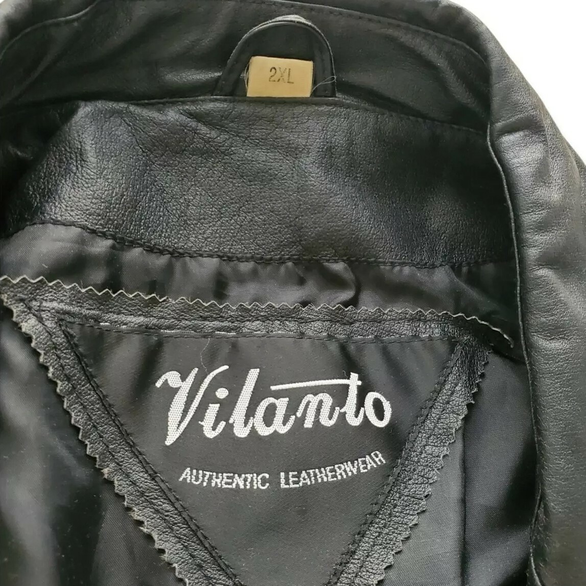 Vilanto Authentic Leather Jacket Adult size 2XL XXL Black | eBay Vilanto Authentic Leather Jacket Adult size 2XL XXL Black | eBay