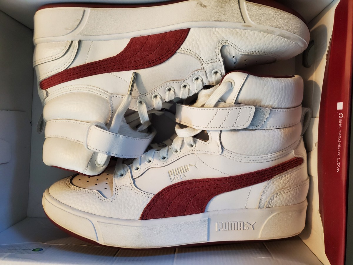 Puma SKY LX DEF JAM Sneakers- White and Red Men's US Size 8 Puma SKY LX DEF JAM Sneakers- White and Red Men's US Size 8