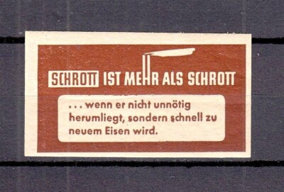 425491 / Advertising Stamp - Scrap is More Than Scrap - Unused