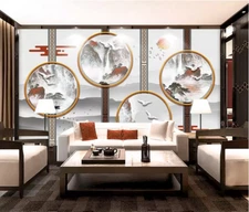 3D Chinese Style Mountain 47802NA Wallpaper Wall Murals Removable Wallpaper Fay