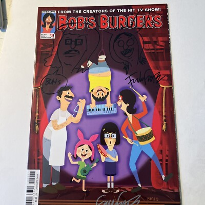 BOB'S BURGERS No.2 RARE Signed Remark By Frank Forte Free Comic Book Day NM