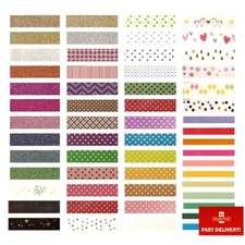 Decorative Adhesive Washi Tape - Paper Masking Tape for Planners Cards Scrapbook