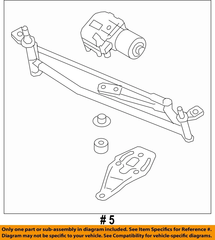 Used Windshield Wiper Motor fits: 2016 Volkswagen Passat includes linkage Grade - Image 4 of 4