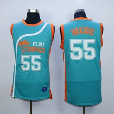 Movie Semi Pro Vakidis #55 Flint Tropics Basketball Jersey Hip Hop Cosplay S-6XL