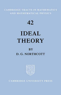 Ideal Theory Northcott Paperback Cambridge University Press 9780521604833