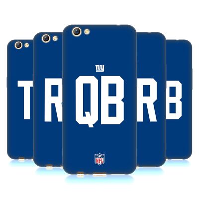 OFFIZIELLE NFL NEW YORK GIANTS POSITIONEN & LOGO GEL HANDYHÜLLE FÜR OPPO HANDYS